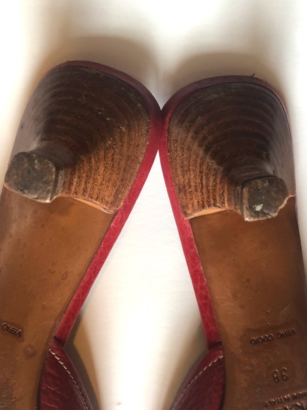 Prada vintage 1990s y2k red kitten heel tassel mules - Picture 7 of 9